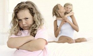 Girl Jealous of Mother and Sister