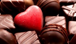 chocolate and heart