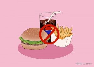 No Junk Food during Menstrual Periods