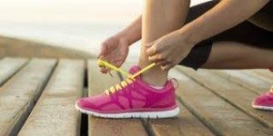 heal of running shoe