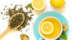Green tea + honey + lemon zest